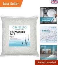 Effective 5kg Dishwasher Salt - Natural Solution for Cleaner, Shinier Results 2.78 per kilo