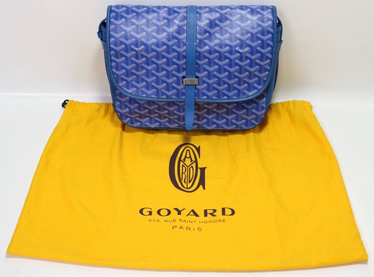 Goyard MM Belvedere II Crossbody Messenger Bag Coated Canvas - Sky