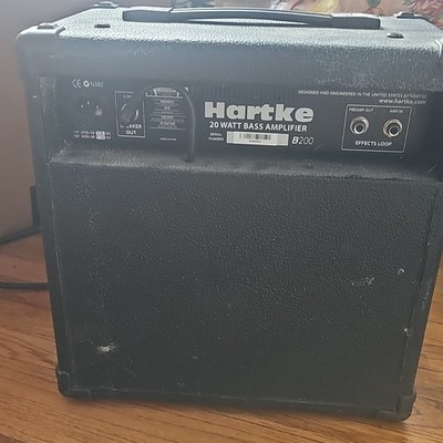 Hartke B200 20 Watt Bass Amplifier 1 Channel Effects Loop Black | eBay