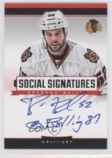 2013-14 Panini Titanium Social Signatures Brandon Bollig #SS-BO Auto 0q5