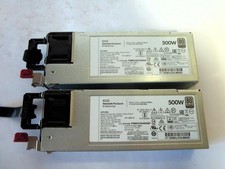 Lot Of 2 HP 866729-001 500W Gen10 Flex Slot Platinum Power Supply 865408-B21
