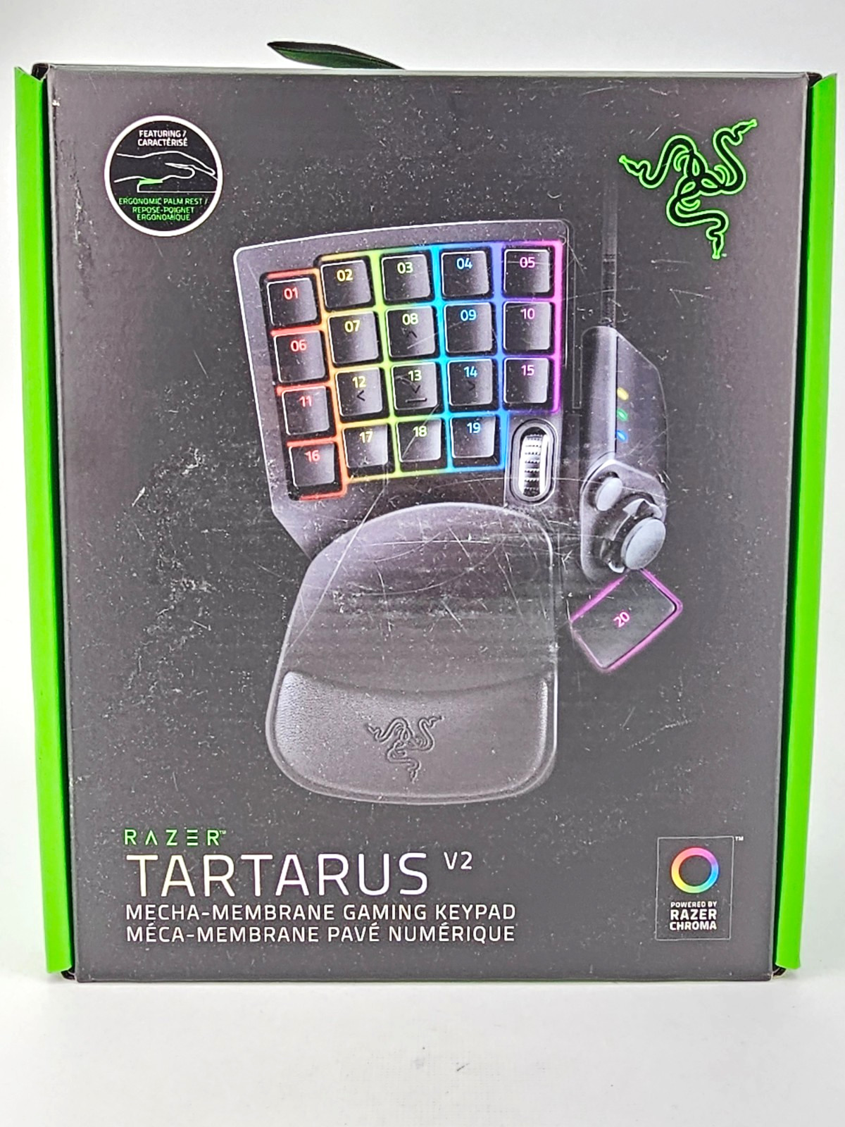 Razer Tartarus V2 Mecha Membrane Gaming Keypad 32 Programmable Keys RGB