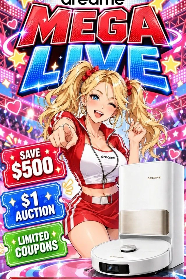 ⚡ Dreame LIVE FLASH: Up to 30% OFF Official Refurbished!