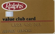 The Dude Jeffrey Lebowski Ralphs Value Club The Big Lebowski Credit Debit  Skin