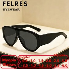New Men Women Oval Tinted Myopia Nearsighted Glasses Outdoor Shade Sunglasses