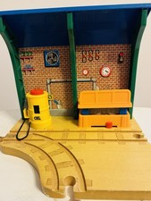 Thomas Friends Sodor Engine Repair Shed Wooden Railway Building Playset