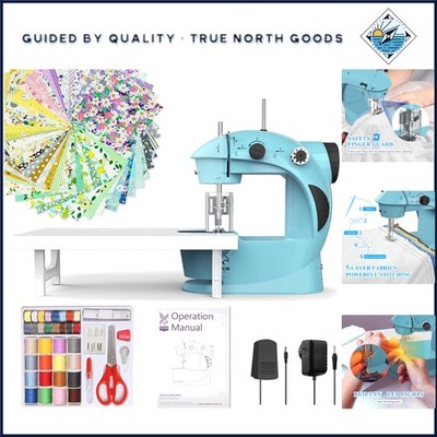 Complete Sewing Kit for Beginners with 20 Fabric Squares & Instructional Videos