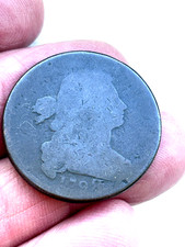 1798 S-166 2nd Hair Style Draped Bust Copper Large Cent 1C (Rev Die Break!)