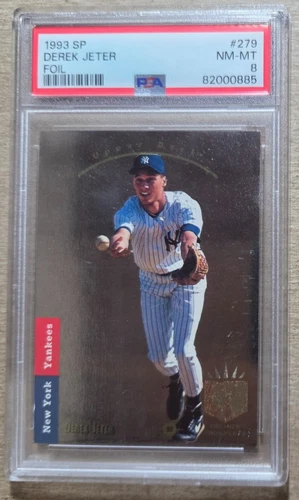 1993 SP Derek Jeter RC PSA 8 New York Yankees Foil Rookie #279