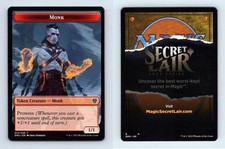 Monk #14/26 MTG Dominaria United 2022 Token TCG Card