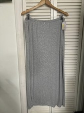 Women’s Variegated Ribbed Pajama Skirt Auden Grey Size XXL