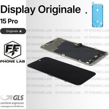 DISPLAY ORIGINALE APPLE IPHONE 15 PRO SCHERMO PULLED NUOVO + SENSORE + BIADESIVO