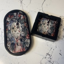 Jason Mask Ashtray Tray Set