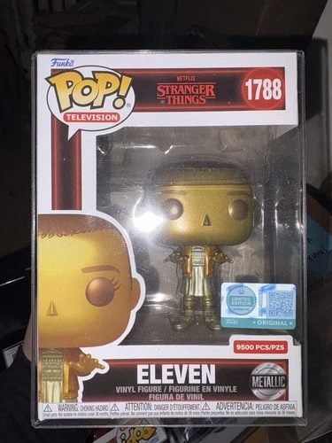 Funko Pop! Stranger Things:  Metallic ELEVEN #1788 Target Exclusive 9500 Pcs.