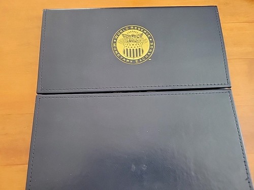 World Reserve Monetary Exchange US Presidential Dollar Coin Blue Album Book