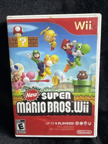 New Super Mario Bros. Wii (Nintendo Wii, 2009 )No Manual Tested