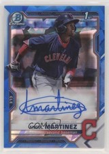 2021 Bowman Sapphire Edition Chrome Prospects Angel Martinez #BSPA-AMA Auto tw7