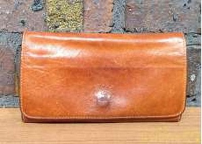 IL Bisonte Long Geldbörse Brn Leder Gebraucht