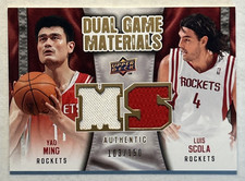 2009-10 Upper Deck #DG-YS Dual Game Materials Gold /150 Ming Scola B