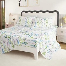 Sdy 4 Pieces Floral Sheet Set Fullfloral Bed Sheets Set Full Size For Adult 1