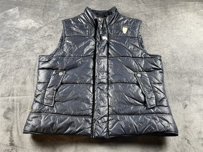 G-Star RAW Vintage Belton Vest Gilet Body warmer Size Xl Blue Fleece Lined