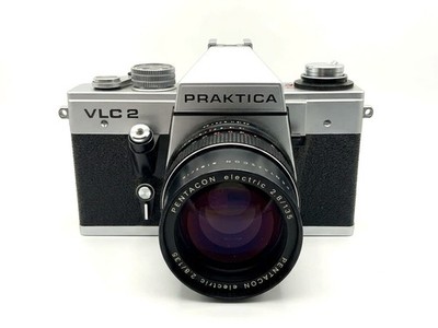 Praktica VLC 2 35mm mit Lichtschacht + Pentacon 135mm f/2.8 Kit Set Analog SLR