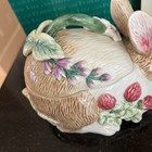 Fitz & Floyd Essentials Botanical Bunny Lidded Box NIB Spring Easter #303 - 7x4” — photo 6