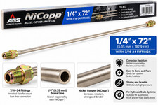 Ags Nicopp Cn-472 14 X 72 Nickel Copper Brake Line 716-24 Fittings
