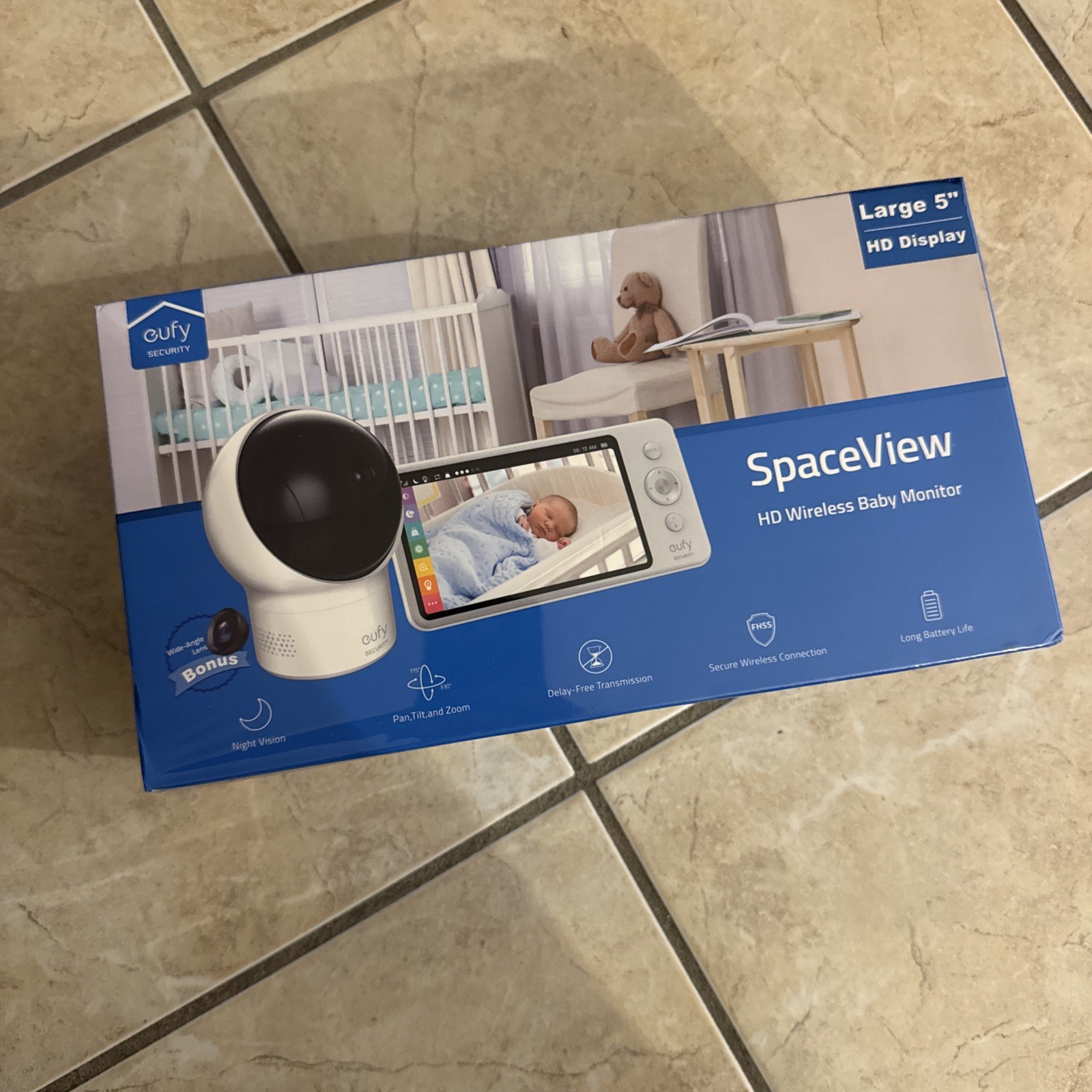 Eufy SpaceView E110 HD 5" LCD kabelloses elektronisches Babyphone