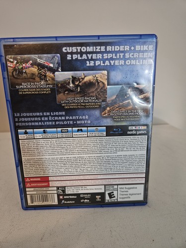 MX vs ATV Supercross Encore (Sony Playstation 4 PS4) Game Disc and Case - Afbeelding 3 van 3