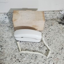 White Comdial Trimline Touch Tone Wall Telephone Tested Works