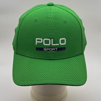 Polo Sport Ralph Lauren Hat S/M Green Performance Stretch Fit Golf Running Cap