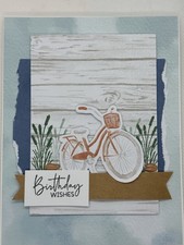 Stampin Up Handmade Greeting Birthday Card With Envelope