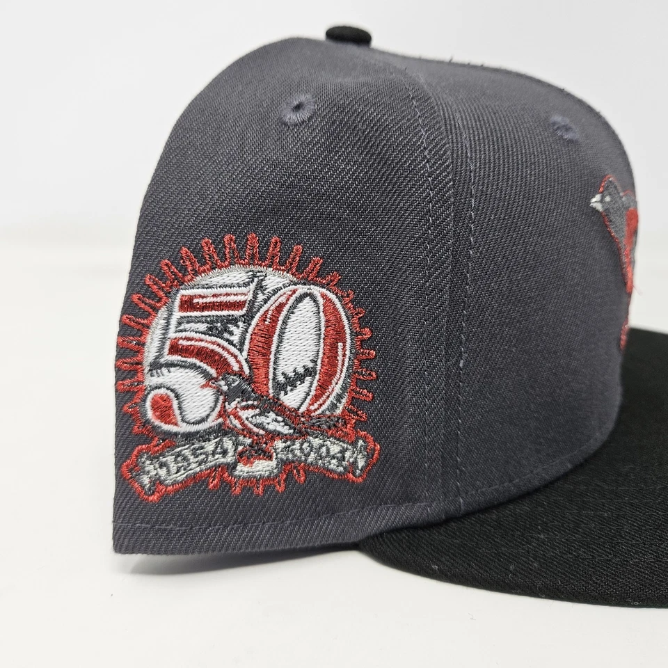 New Era Baltimore Orioles OG Logo Verde UV Ajustado con Parche de 50 Años - Talla 7 5/8 Foto 3 de 4