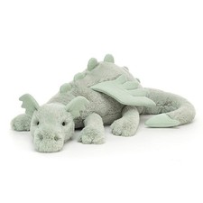 Jellycat Sage Dragon Large " 50cm NWT Retired Rare Plush.