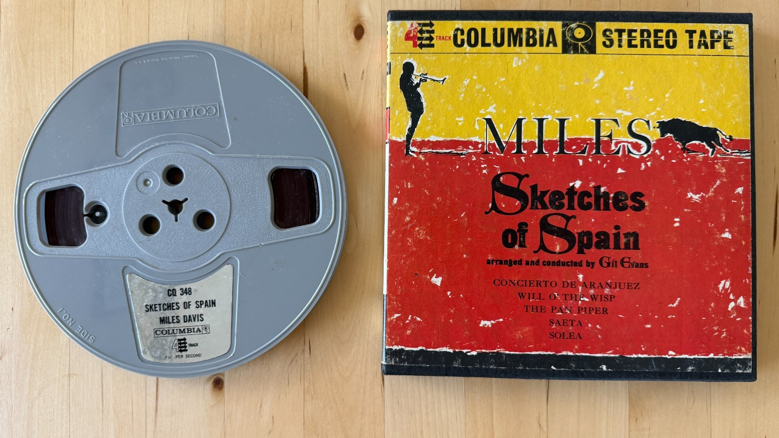 Miles Davis Sketches of Spain Reel-To-Reel Tape 7½ IPS Columbia Jazz RARE