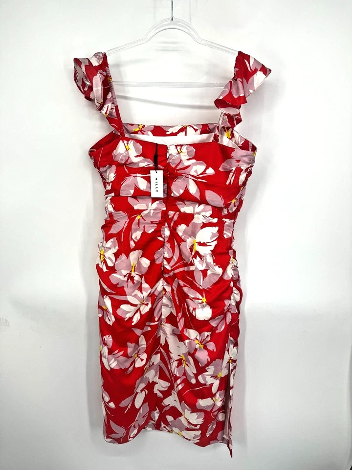 Nuevo con etiquetas Vestido Milly $395 Talla 12 100% Seda Floral Femenino Boda Invitada Suavegirl Foto 2 de 4