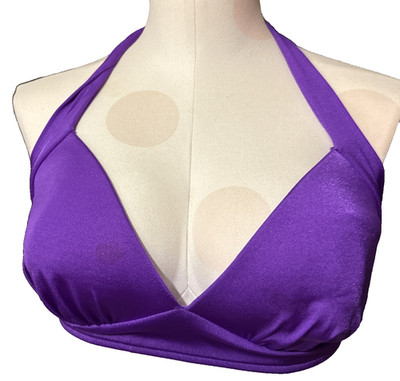 Venus Purple Halter Swimsuit Top Size DD 34DD 36D