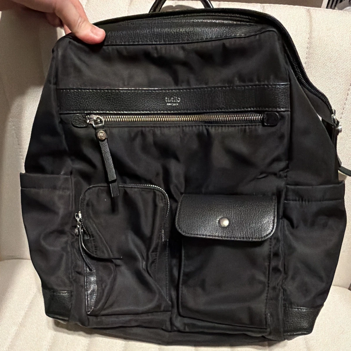 backpack bag leather Convertible Leather Laptop Backpack for Women