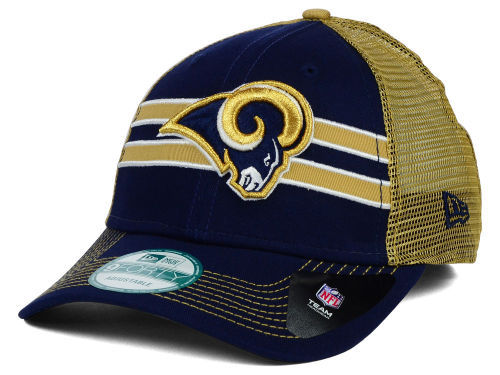 St. Louis Rams New Era 9Forty Frontband NFL Team Logo Trucker Cap Hat - Picture 1 of 5