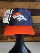NEW Vintage 90s Denver Broncos Logo NFL Football 2 tone Hat Logo Athletic brand