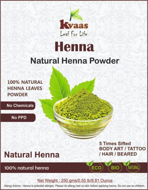 1 Kg (35.274 oz) Natural Henna &amp; Indigo Powder for Hand Hair &amp; Beard - Kvaas VZ9111