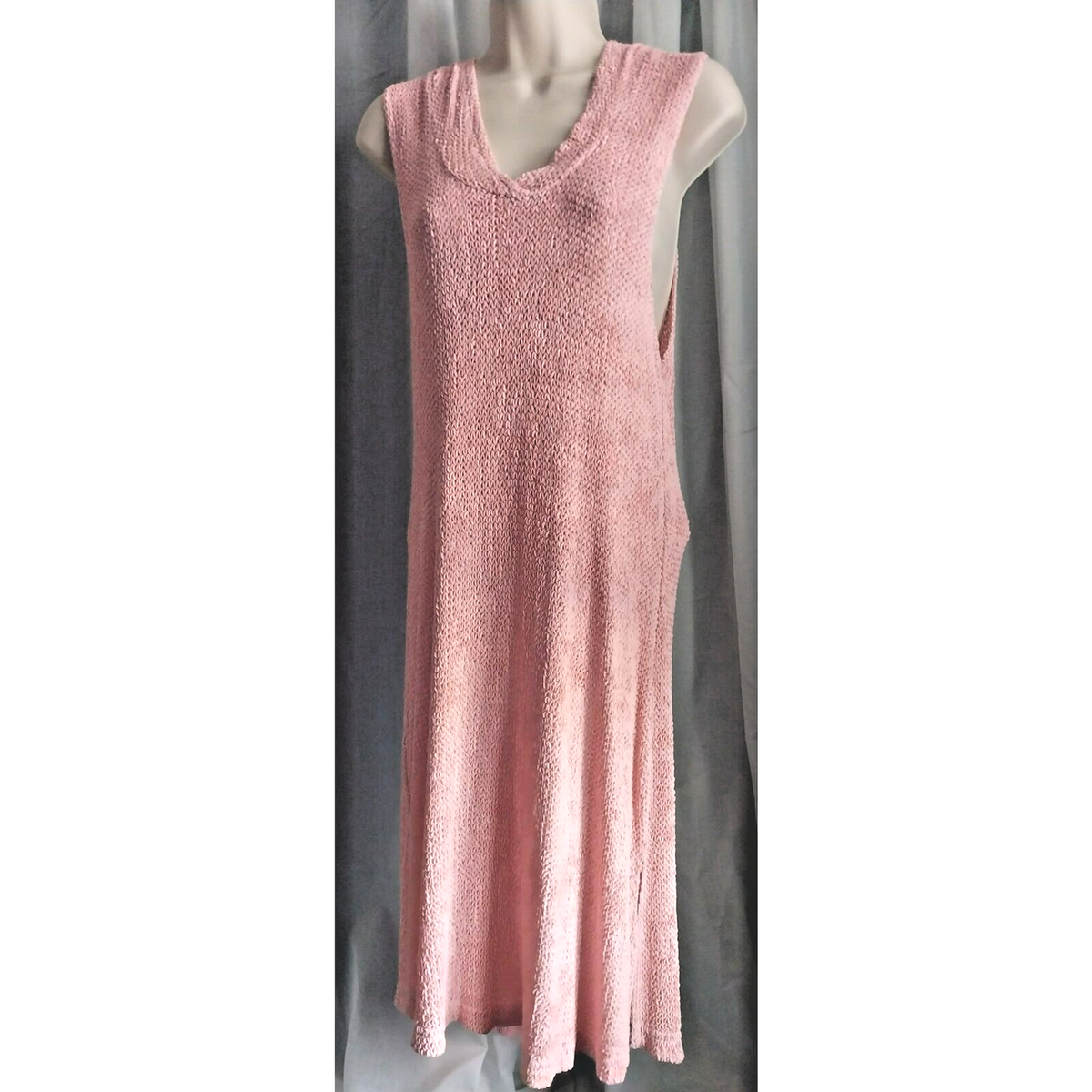 Gloria Vanderbilt Beach Pink Hooded Mesh Dress Swimsuit Cover Up Large  Womens | eBay