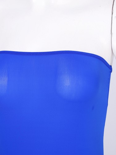 Women’s Sheer Strapless Pencil Dress Tight-fitting Mini Stretchy Dress Nightwear - Picture 67 of 77