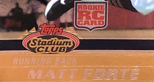 2008 Topps Stadium Club Matt Forte AUTO /25 GOLD SSP Rookie Card No. 119 (25/25) - Picture 4 of 20