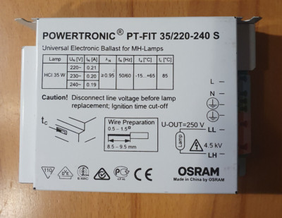 OSRAM POWERTRONIC PT-FIT 35/220-240 S Vorschaltgerät *neu*