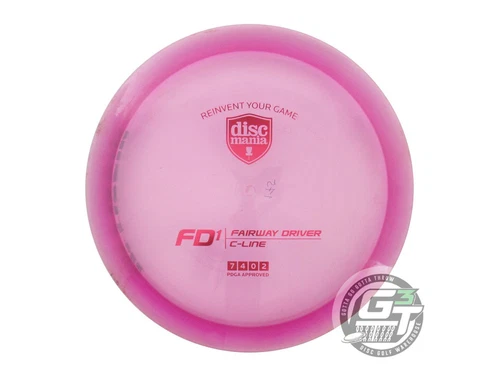 USED DiscMania C-Line FD1 174g Magenta Red Foil Fairway Driver Golf Disc