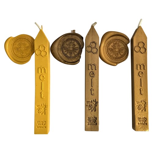 Wax Sealing Sticks, Melt Premium Wax Stamp Seals, Vegan friendly melting candle - Picture 3 of 12