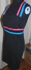 Black Dress Bodycon Cross Straps Back ASOS Misses size 8 New