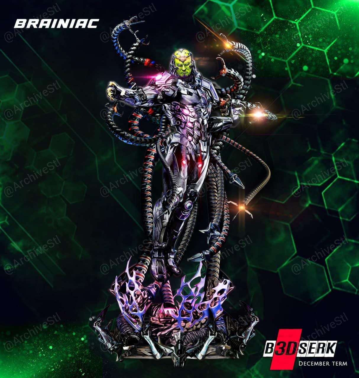 Brainiac Resin Sculpture Statue Model Kit DC size choices! Unpainted/Unassembled